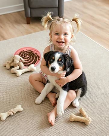 Slow Feeder Dog Bowls, Dishwasher Microwave Safe Silicone Puppy Puzzle Bowl with Non-Slip Design for Eating — collection imagery