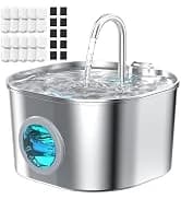 Stainless Steel Cat Water Fountain: Pet Fountains for Cats/Dog Indoor 74oz — collection imagery