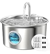 Cat Water Fountain Stainless Steel: Cat Fountain for Drinking - 88oz/2.6L — collection imagery