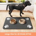 Pet Feeding Mat-Absorbent Pet Placemat for Food and Water Bowl