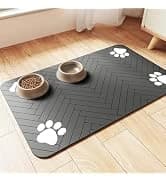 Pet Feeding Mat-Absorbent Pet Placemat for Food and Water Bowl — collection imagery