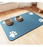 Pet Feeding Mat-Absorbent Pet Placemat for Food and Water Bowl — collection imagery