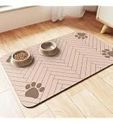 Pet Feeding Mat-Absorbent Pet Placemat for Food and Water Bowl — collection imagery