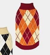 Small Dog Sweater — Fall Dog Sweater with Autumn Maple Leaf Pattern — collection imagery