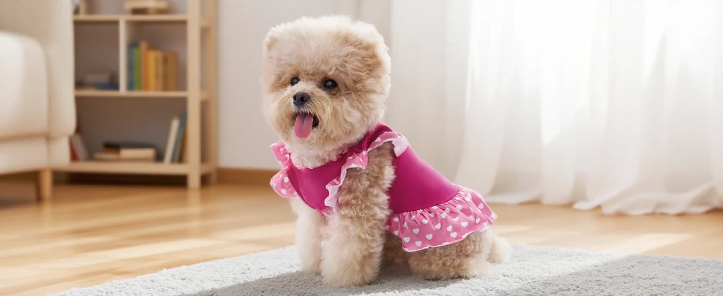 4 Pieces Dog Dress Shirt Puppy Clothes for Small Girl Cute Doggie Dresses Summer Clothes Apparel for Dogs and — product details