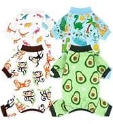 4 Pieces Dog Dress Shirt Puppy Clothes for Small Girl Cute Doggie Dresses Summer Clothes Apparel for Dogs and — collection imagery