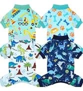 4 Pieces Dog Dress Shirt Puppy Clothes for Small Girl Cute Doggie Dresses Summer Clothes Apparel for Dogs and — collection imagery