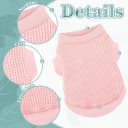 Cozy Lightweight Dog Sweaters Shirt for Small Puppies: Stretchable Beige Tank Top Attire — Perfect for