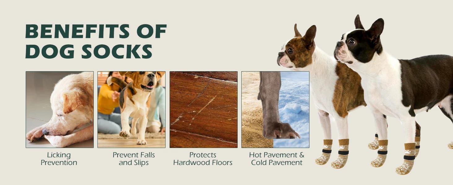 Anti Slip Dog Socks to Prevent Licking Paws — product details