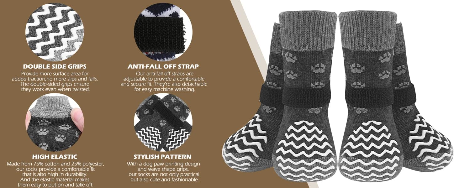 Anti Slip Dog Socks to Prevent Licking Paws for Hot Pavement — product details