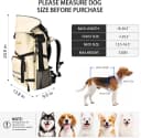 Waterproof 900D Nylon Dog Backpack Carrier for Medium Dogs Under 30 lb