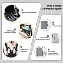 Waterproof 900D Nylon Dog Backpack Carrier for Medium Dogs Under 30 lb