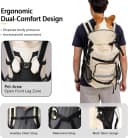 Waterproof 900D Nylon Dog Backpack Carrier for Medium Dogs Under 30 lb