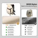 Waterproof 900D Nylon Dog Backpack Carrier for Medium Dogs Under 30 lb
