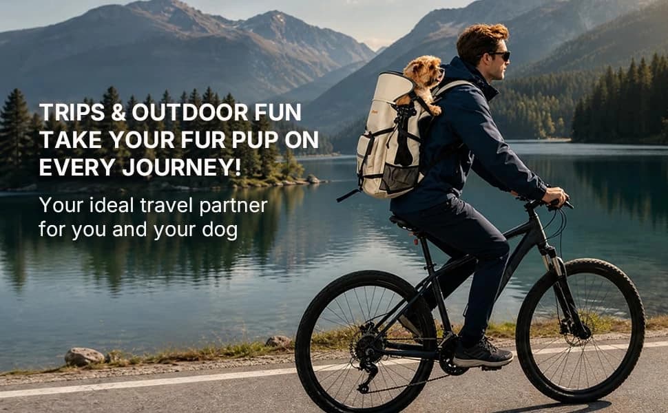 Waterproof 900D Nylon Dog Backpack Carrier for Medium Dogs Under 30 lb — product details