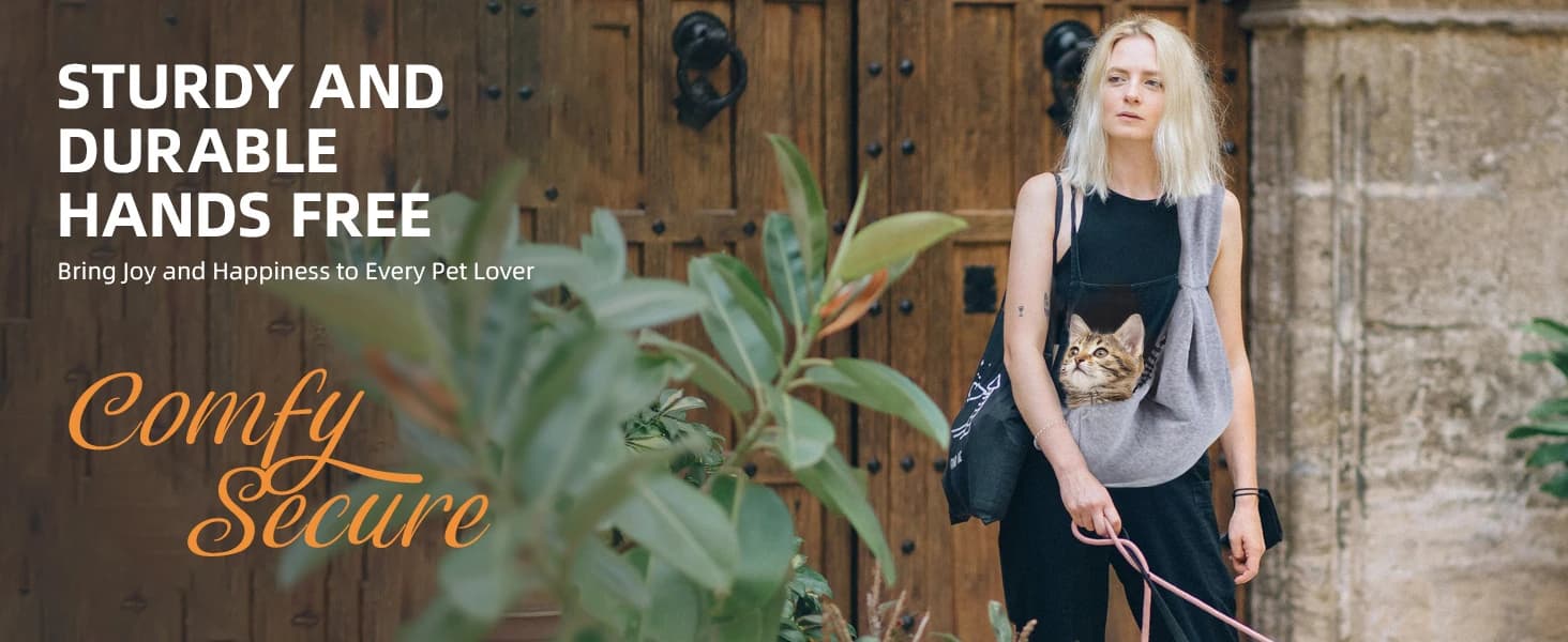 Dog and Cats Carrier Sling — Puppy Small Pet Carrier with Storage Pocket — product details