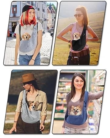 Dog and Cats Carrier Sling — Puppy Small Pet Carrier with Storage Pocket — collection imagery