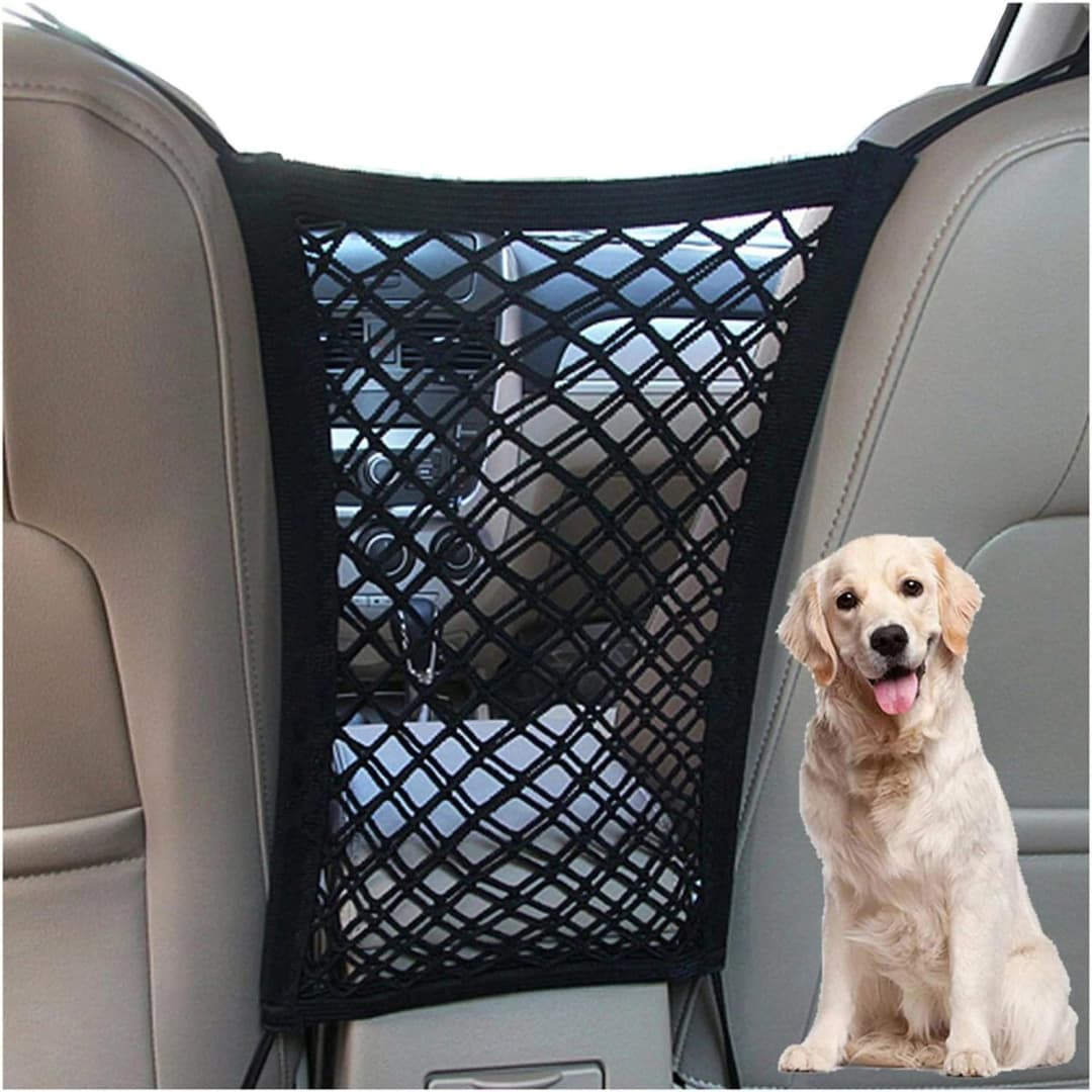Dog Car Net Barrier Pet Barrier with Car Mesh Organizer for Dog and Child