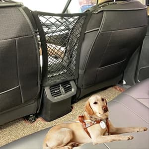 Dog Car Net Barrier Pet Barrier with Car Mesh Organizer for Dog and Child — collection imagery