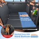 Hard Bottom Dog Car Seat Cover for Back Seat — PU Leather Dog Seat Extender