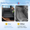 Hard Bottom Dog Car Seat Cover for Back Seat — PU Leather Dog Seat Extender