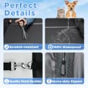 Hard Bottom Dog Car Seat Cover for Back Seat — PU Leather Dog Seat Extender