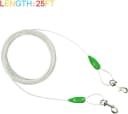 25ft Reflective Tie-Out Cable for Small Dogs Up to 35 Pounds