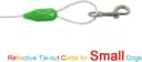 25ft Reflective Tie-Out Cable for Small Dogs Up to 35 Pounds