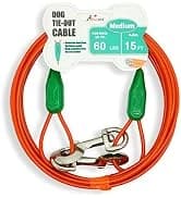 25ft Reflective Tie-Out Cable for Small Dogs Up to 35 Pounds — collection imagery
