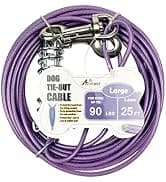 25ft Reflective Tie-Out Cable for Small Dogs Up to 35 Pounds — collection imagery