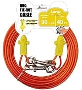 25ft Reflective Tie-Out Cable for Small Dogs Up to 35 Pounds — collection imagery