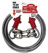 25ft Reflective Tie-Out Cable for Small Dogs Up to 35 Pounds — collection imagery