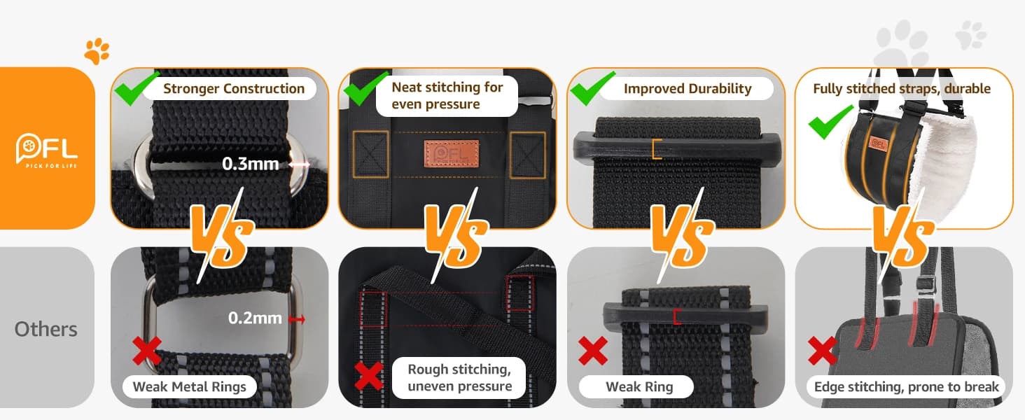 Adjustable Dog Sling for Large Dogs Hind Leg Support Weak Legs Mobility Aid — collection imagery