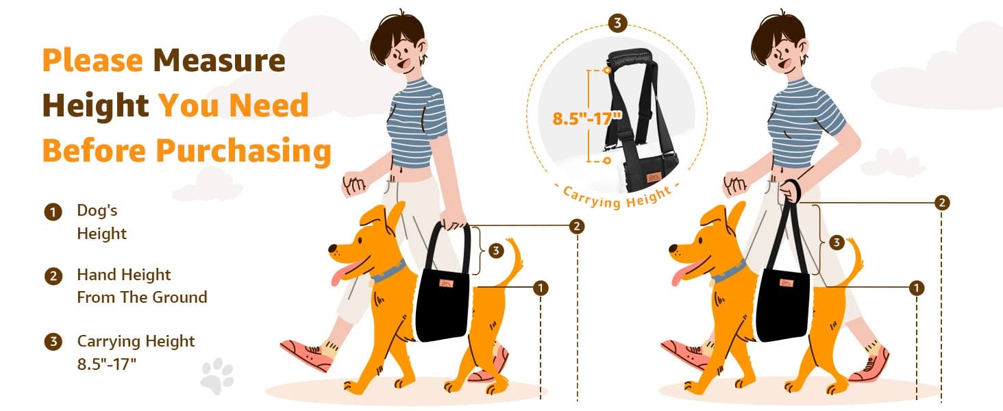 Adjustable Dog Sling for Large Dogs Hind Leg Support Weak Legs Mobility Aid — collection imagery