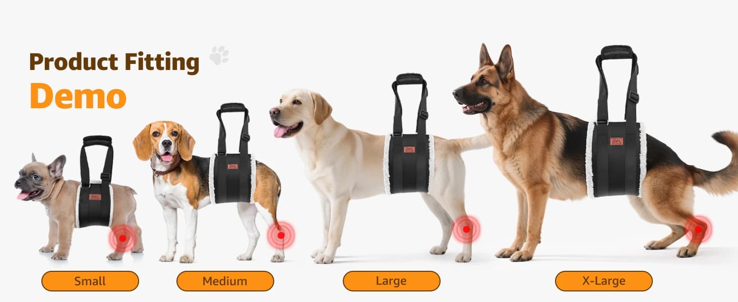 Adjustable Dog Sling for Large Dogs Hind Leg Support Weak Legs Mobility Aid — collection imagery