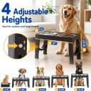 Elevated Dog Bowls Large Breed Raised Dogs Bowl Stand Large/Medium Sized Dog Stainless Steel Food Water Bowl