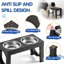Elevated Dog Bowls Large Breed Raised Dogs Bowl Stand Large/Medium Sized Dog Stainless Steel Food Water Bowl