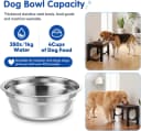 Elevated Dog Bowls Large Breed Raised Dogs Bowl Stand Large/Medium Sized Dog Stainless Steel Food Water Bowl