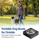 Elevated Dog Bowls Large Breed Raised Dogs Bowl Stand Large/Medium Sized Dog Stainless Steel Food Water Bowl