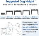 Elevated Dog Bowls Large Breed Raised Dogs Bowl Stand Large/Medium Sized Dog Stainless Steel Food Water Bowl