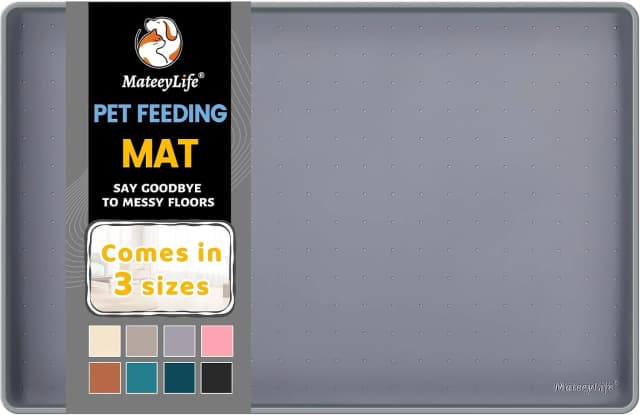 Silicone Cat and Dog Food Mat for Floors Waterproof