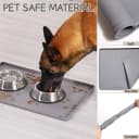 Silicone Cat and Dog Food Mat for Floors Waterproof