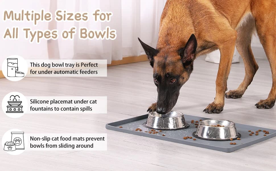 Silicone Cat and Dog Food Mat for Floors Waterproof — product details
