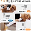 Dog Grooming Vacuum,7 in 1 Grooming kit Tools with Low Noise