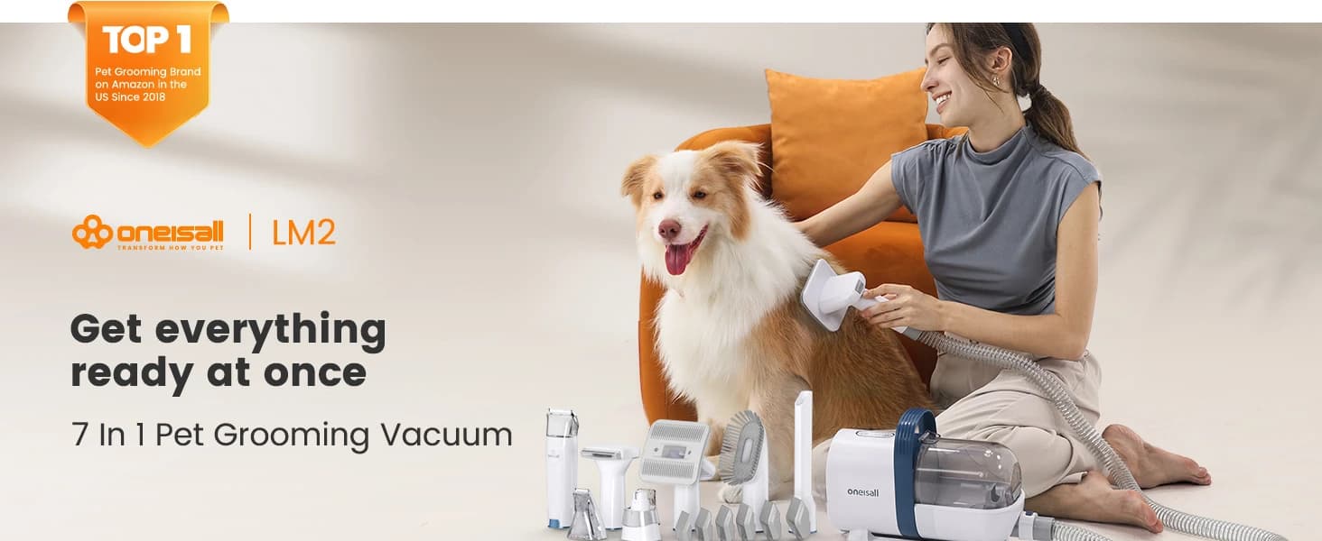 Dog Grooming Vacuum,7 in 1 Grooming kit Tools with Low Noise — product details