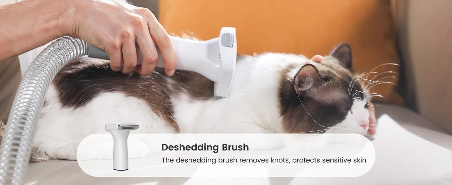 Dog Grooming Vacuum,7 in 1 Grooming kit Tools with Low Noise — collection imagery