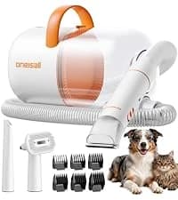 Dog Grooming Vacuum,7 in 1 Grooming kit Tools with Low Noise — collection imagery