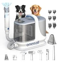 Dog Grooming Vacuum,7 in 1 Grooming kit Tools with Low Noise — collection imagery
