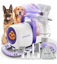Dog Grooming Vacuum,7 in 1 Grooming kit Tools with Low Noise — collection imagery