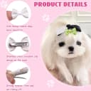 60PCS (30 Paris) Cute Puppy Dog Small Bowknot Hair Bows with Metal Clips Handmade Hair Accessories Bow Pet